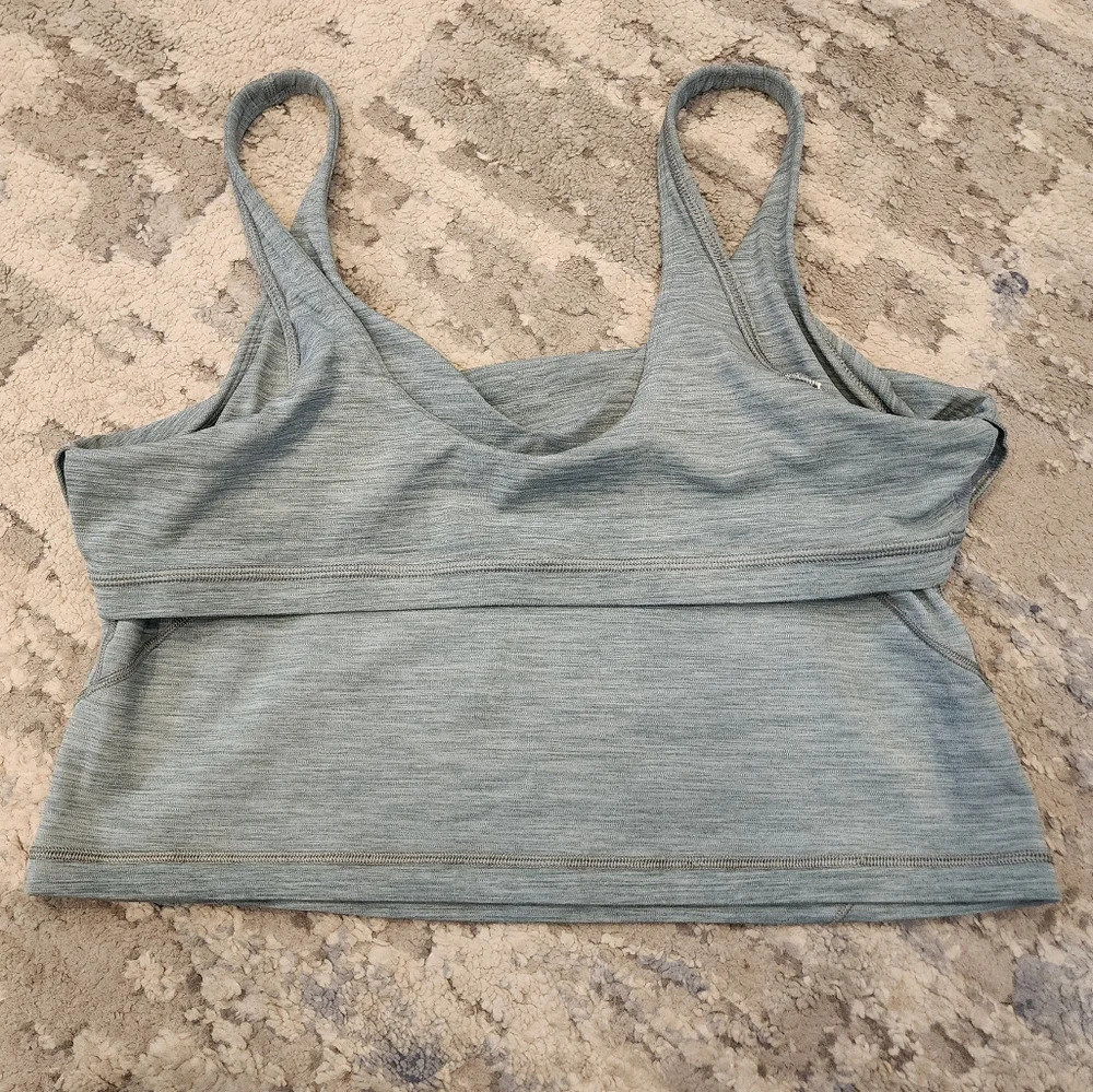 Lululemon Align Crop Tank Heathered Tidewater Teal Size 14 - Picture 8 of 14
